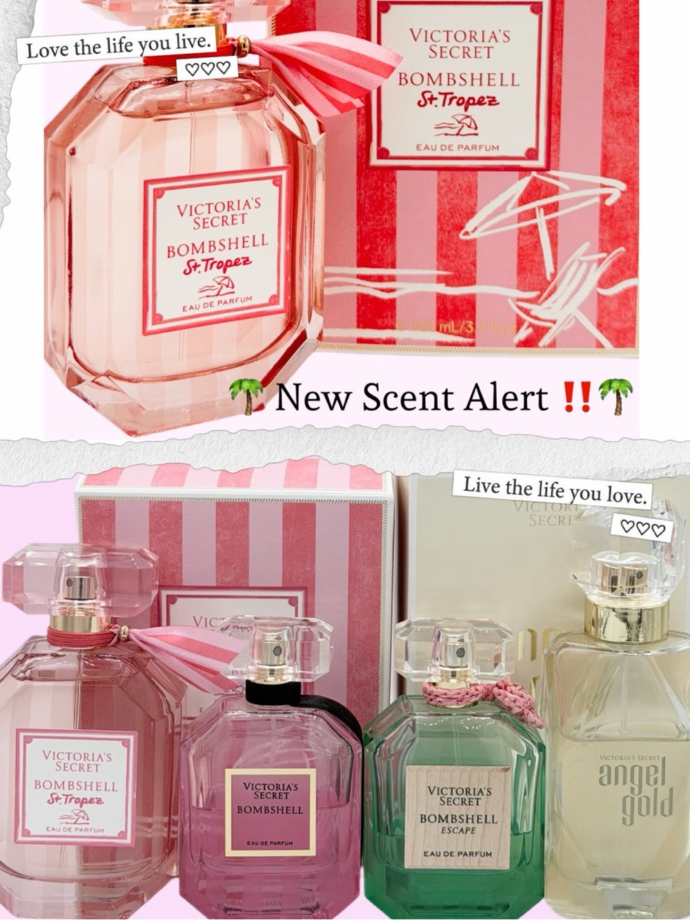 NWT VS ANGEL GOLD| BOMBSHELL|BOMBSHELL ESCAPE| BOMBSHELL ST TROPEZ | SOLD INDIV